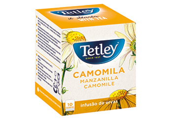 cha infusao de camomila tetley